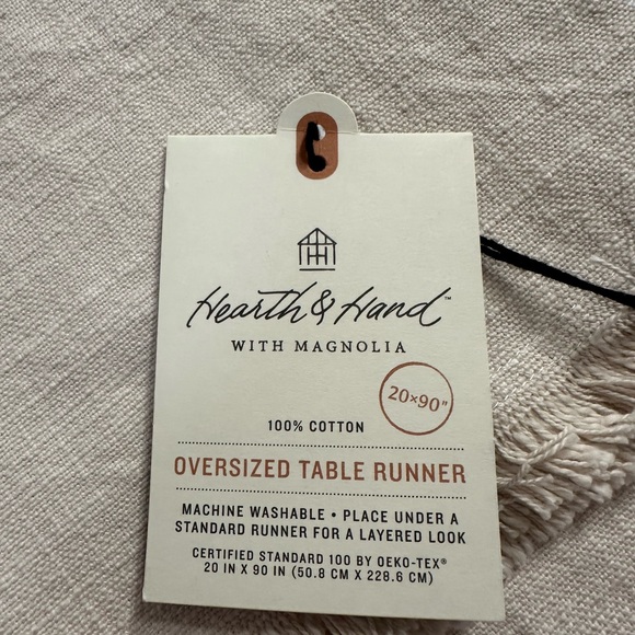 Hearth and hand oversize table runner - Picture 2 of 3